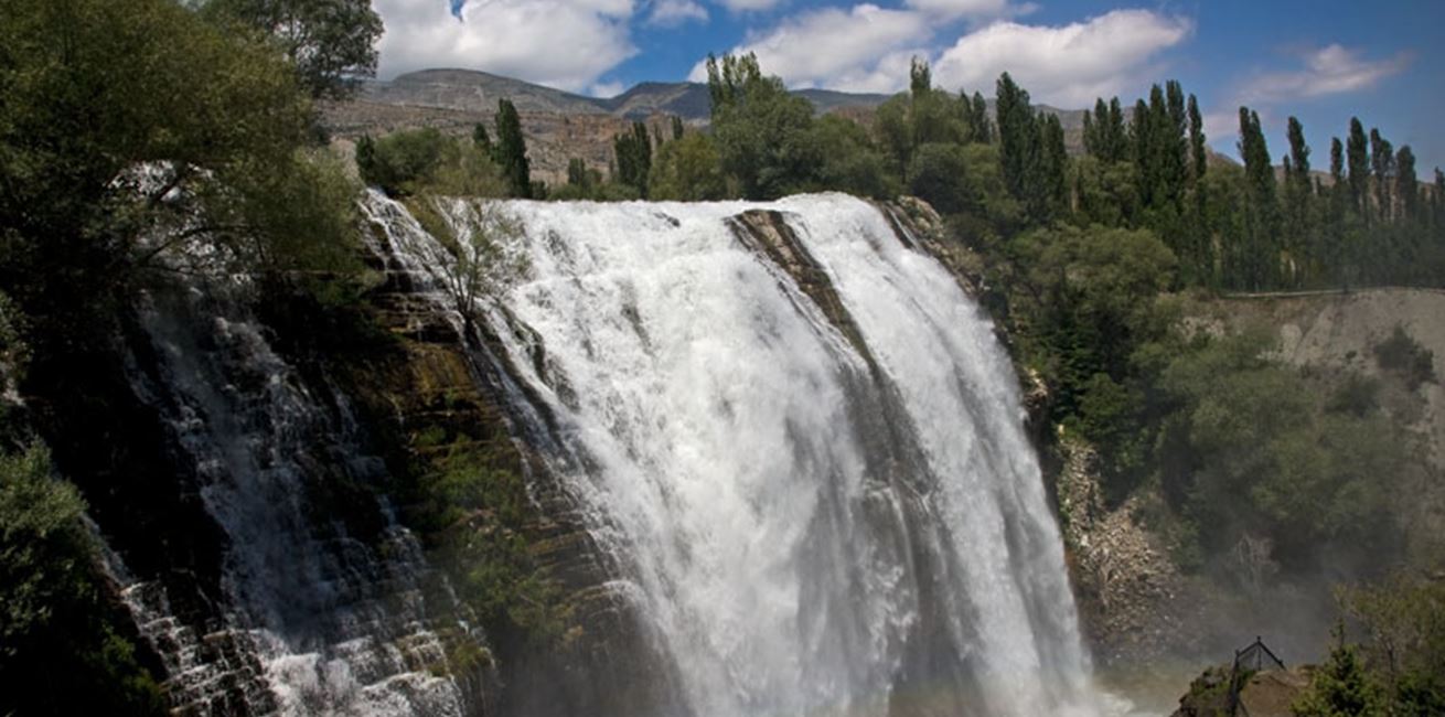 Waterfall in Erzurum, Turkey